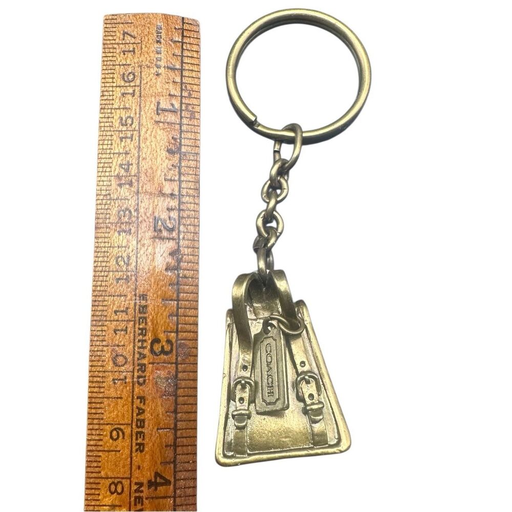 Coach Daypack Icon Vintage Brass Key Chain Key Charm - Picture 2 of 10